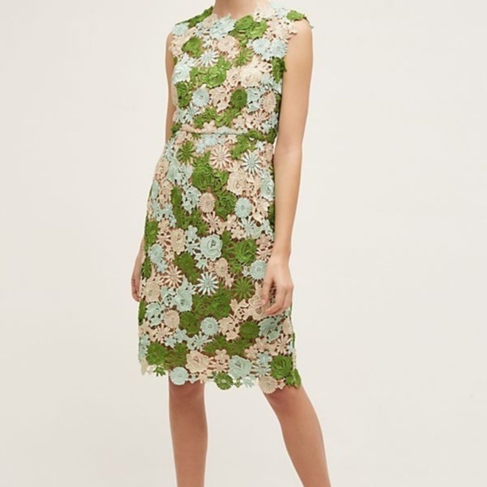 HD in Paris Lace Garden Pencil Dress NWT
